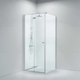 Savona 195 fixed wall with  folding door 900mm