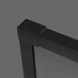 Extension wall profile to Slide mat black 2005x20mm