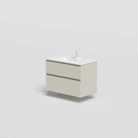 Lux vaskeskab 80 cm, beige cashmere