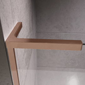 L stang 240x160 6/8mm venstre borstat koppar