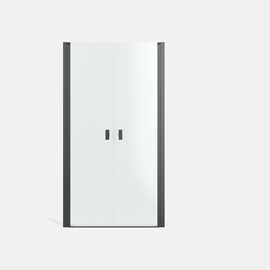 Noma 30 dubbla svängdörrar 1100mm 6mm glas med gunmetalprofiler