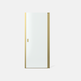 Noma 20 nischdörr 900mm, höger, Borstad mässing