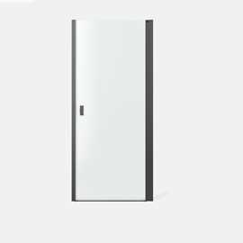 Noma 20 svängdörr höger 800mm 6mm glas med gunmetalprofiler