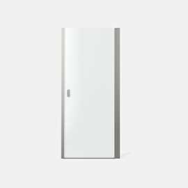 Noma 20 swing door right, 800 mm, 6 mm glass with brushed nickel profiles