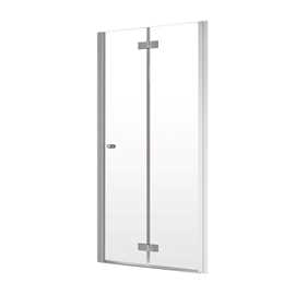 Noma 180 nischvikdörr, 900mm höger 6mm glas, kromprofiler