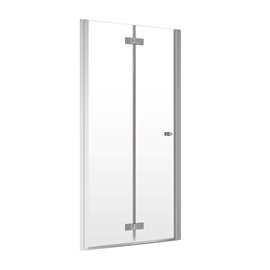 Noma 180 nischvikdörr, 900mm vänster 6mm glas, kromprofiler