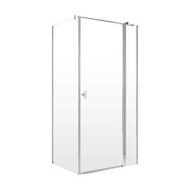 Noma 155 hörnlösning 100x80/90/100 6mm glas, höger modell, kromprofiler