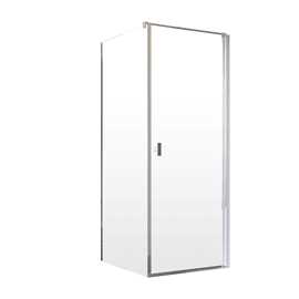 Noma 135 hörnlösning 79x79 cm glas 6 mm höger modell, kromprofiler