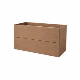 Parma Push Open vaskeskab 990x445mm, brun eg ,