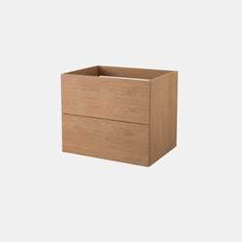 Parma Push Open vaskeskab 590x445mm, brun eg ,