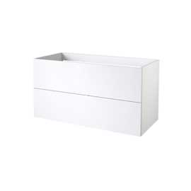 Parma Push Open vaskeskab 990x445mm, mat hvid