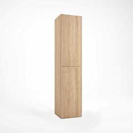 Parma Push Open højskab 35x160x35 med dør, lys eg