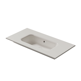 Mara porcelænsvask 1010x460mm, hvid, uden hanehul