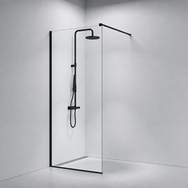 Walk-In 205 fast vegg 80cm STD sort profil