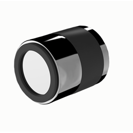 Round black handle Door handle with black TPE - 004-400001401
