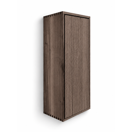 Nordic Handcrafted wall cabinet 71x32x20 with reversible door, smoked oak