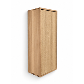 Nordic Handcrafted wall cabinet 71x32x20 with reversible door, natural oak