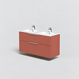 Altus servantskap for dobbel servant 120 cm, antikk rød