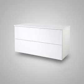 Parma Push Open underskab 990x445mm, mat hvid