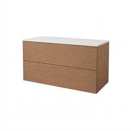 Parma Push Open underskab 990x445mm, brun eg ,
