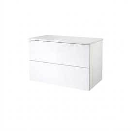 Parma Push Open underskab 790x445mm, blank hvid