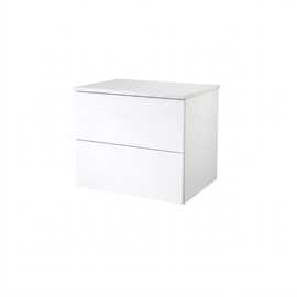 Parma Push Open underskab 590x445mm, mat hvid