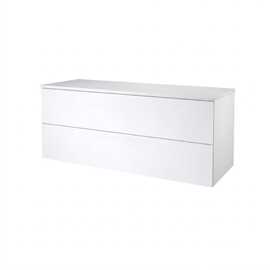 Parma Push Open underskab 1190x445mm, mat hvid