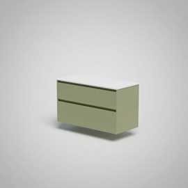 Lux servantskap 120 cm, olive grønn