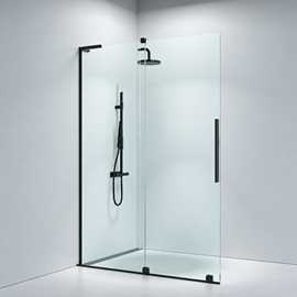 Faro 12 Sliding door Walk-In solution 1300mm, Left (L), gunmetal