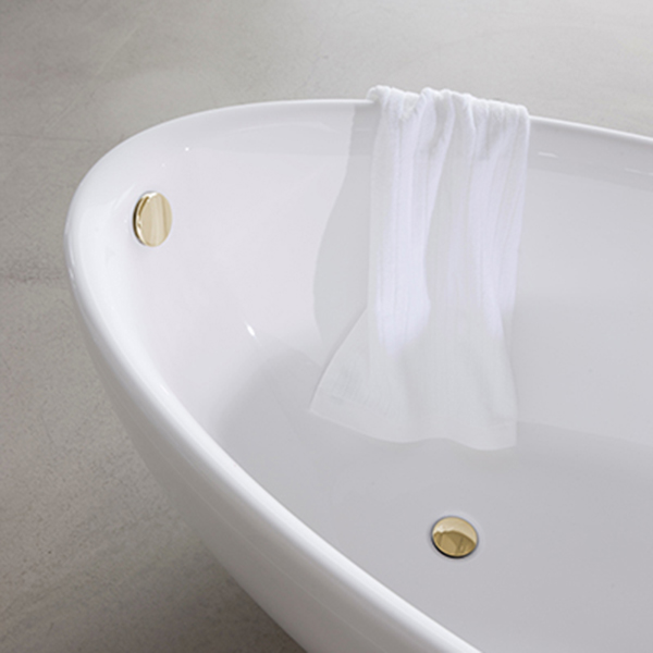 Af- og overløbssæt med vandlås, messing