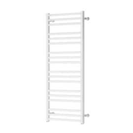 Sorano towel rail 1210x600mm white,   straight, ½" connection for central heating