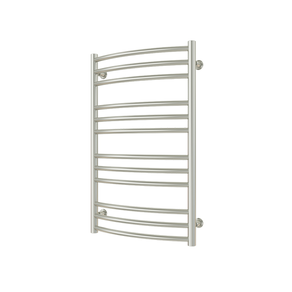 Laveno towel rail 790x500mm s/steel,   curved, for combi with heating element/T-piece