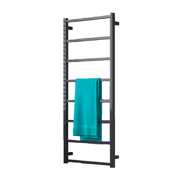 Hagen towel rail 121x50cm, black  ½" connection for central heating