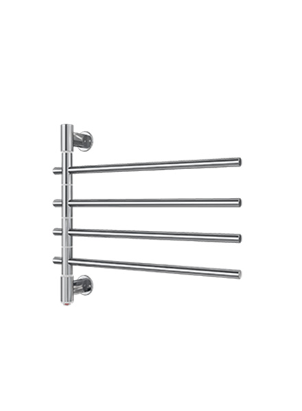 Fondo  towel rail 540x595mm 4 arms electric, polished stainless steel 