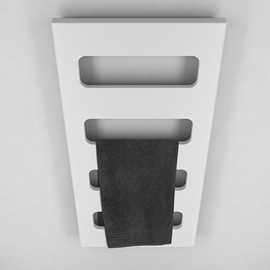 Como towel rail 1210x600mm white electric, prefilled with liquid