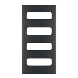 Como handdukstork 1210x600mm svart