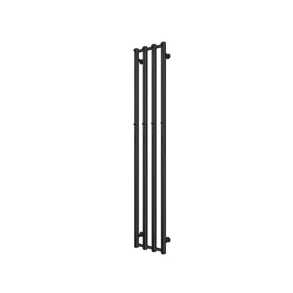 Roakus towel rail 1500x266mm black electric, prefilled with liquid