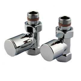 Serie 100 ventilsæt, lige, krom