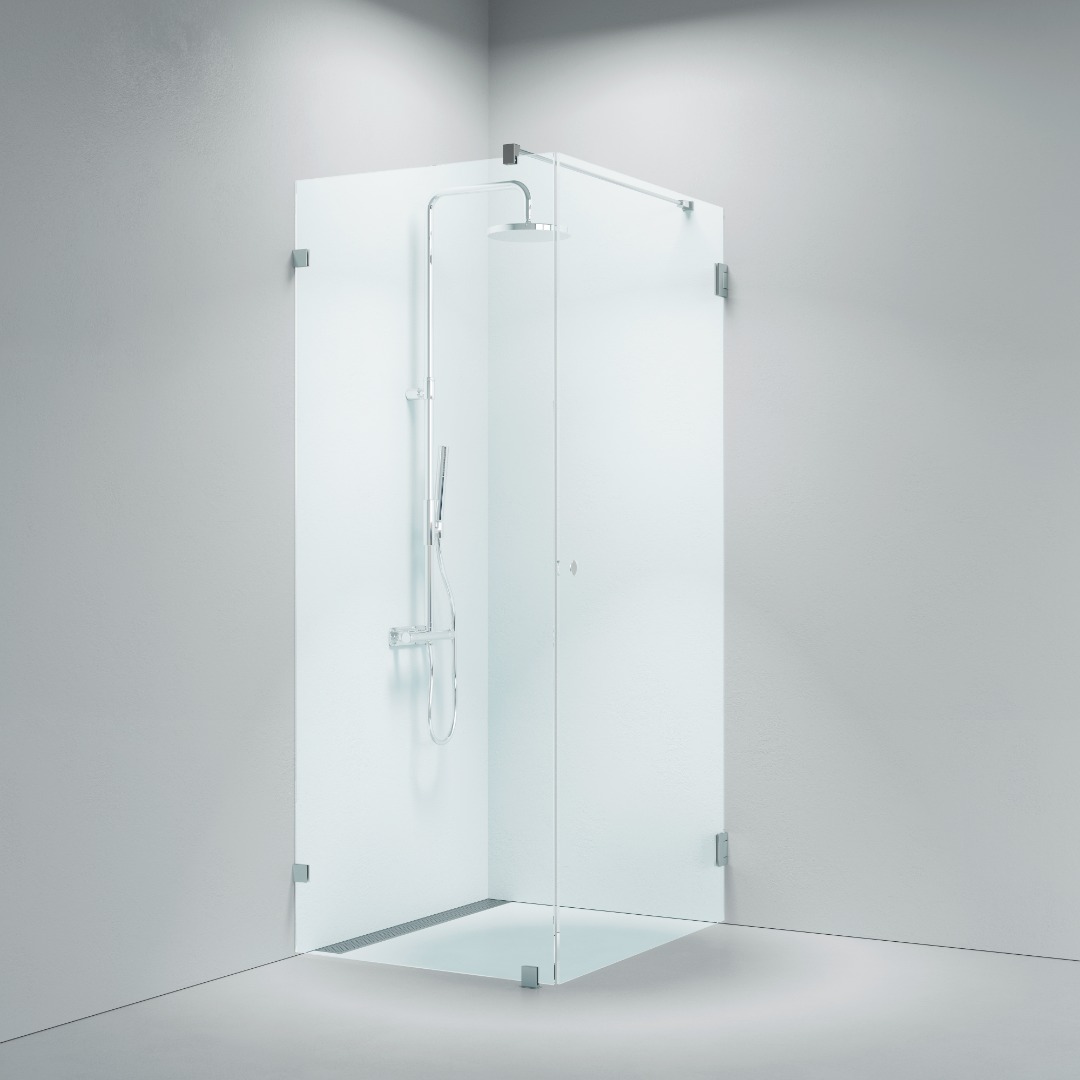 Lucca 130 fixed wall with door