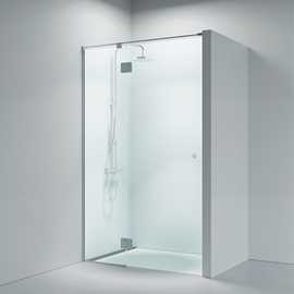 Lucca 55 swing door with side panel, 8mm