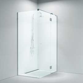 Lucca 155 square corner, 8mm clear glass